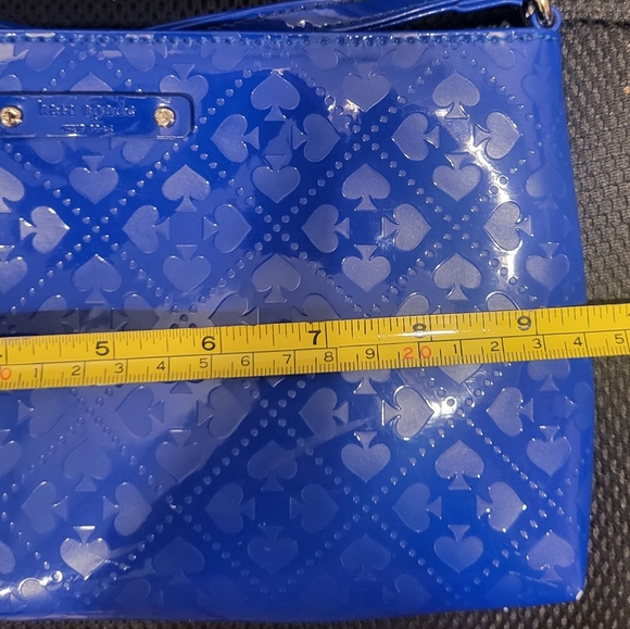 KATE SPADE Emerald Ave Amy Royal Blue Crossbody Patent Leather Bag - Picture 12 of 13